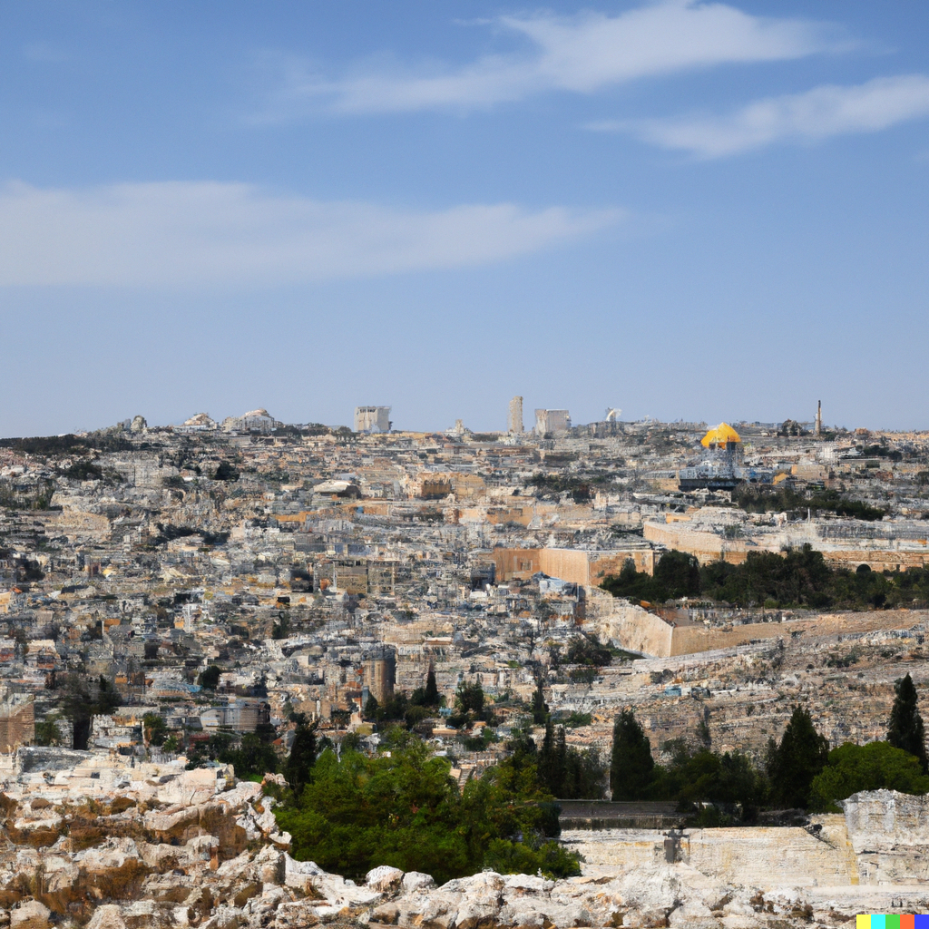 Jerusalem, DALL·E, prompted by Michael Voß