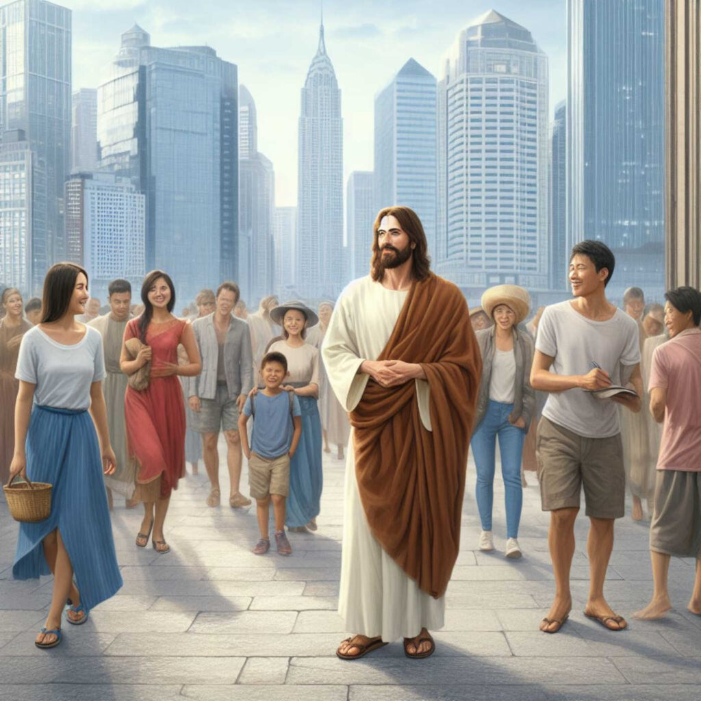 Jesus ist da, Bing Image Creator, prompted by Michael Voß