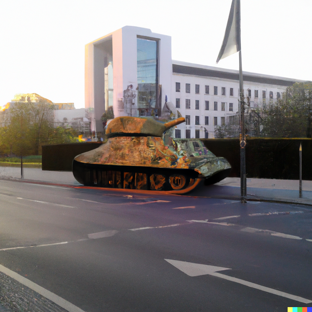 Panzer in Berlin, DALL·E, prompted by Michael Voß