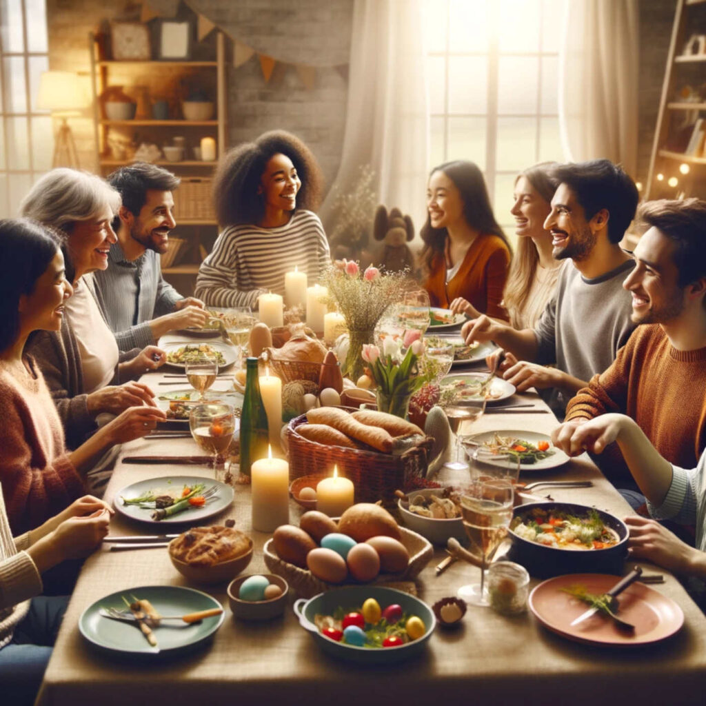 Ostern in der Familie und mit Freunden, DALL·E, prompted by Michael Voß