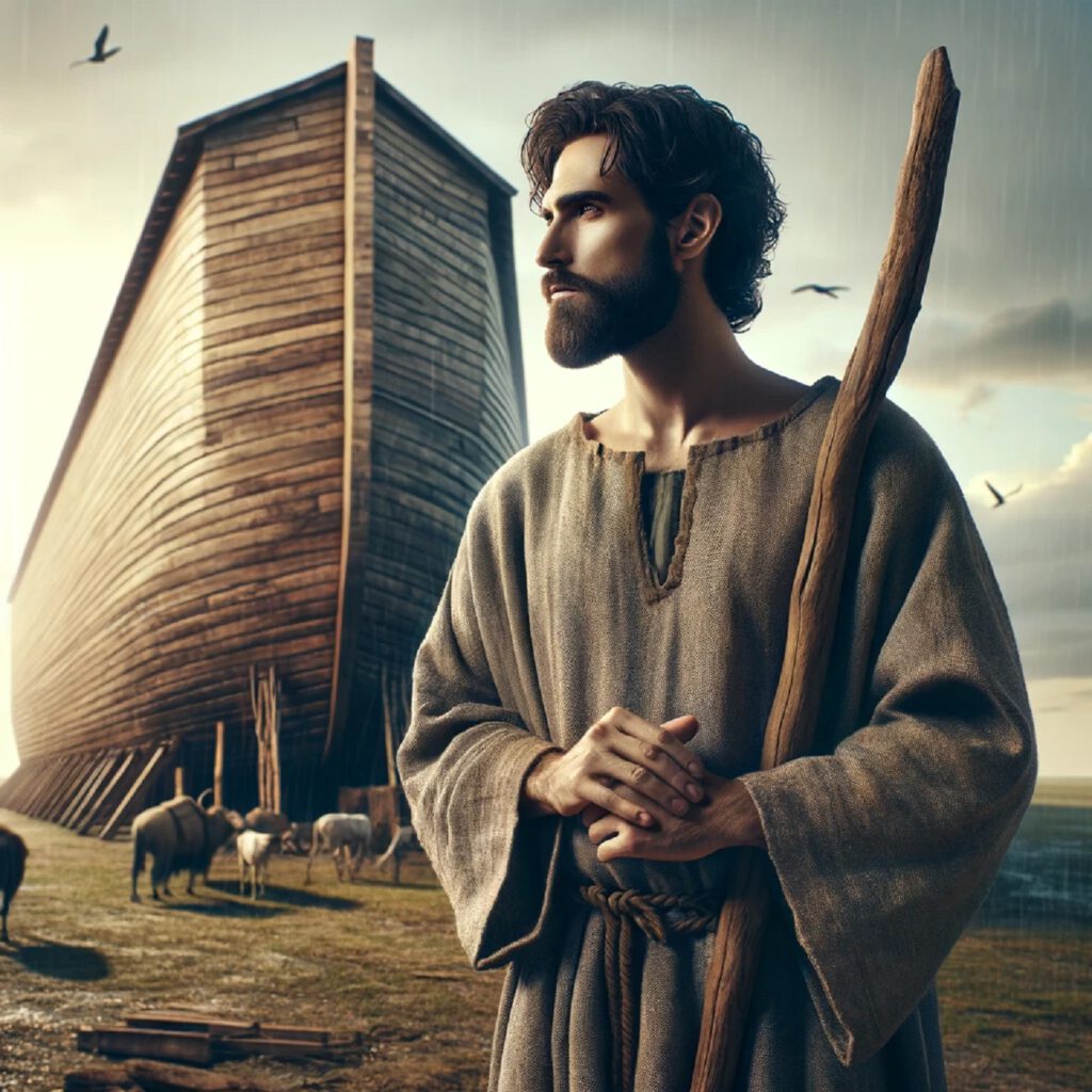 Noah und seine Arche, DALL·E, prompted by Michael Voß