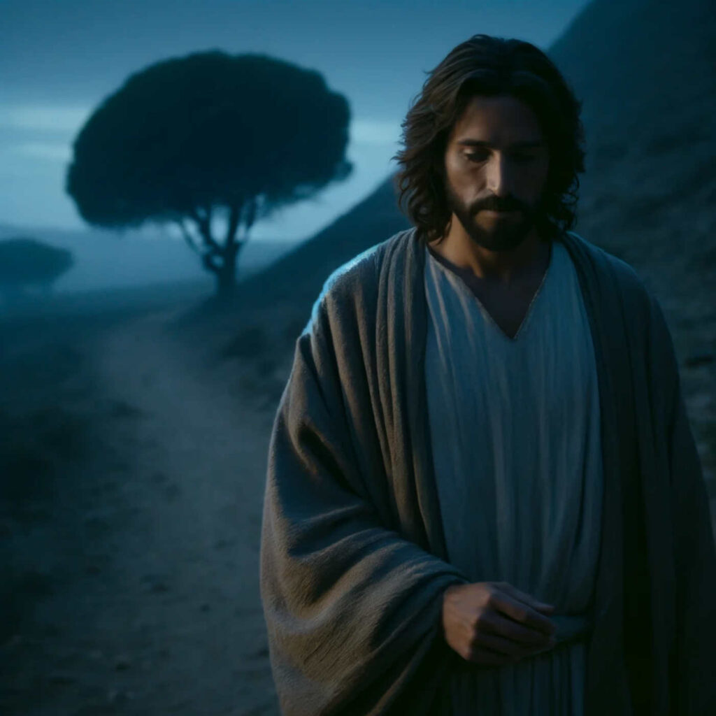 Auch Jesus sucht die Stille, DALL·E, prompted by Michael Voß