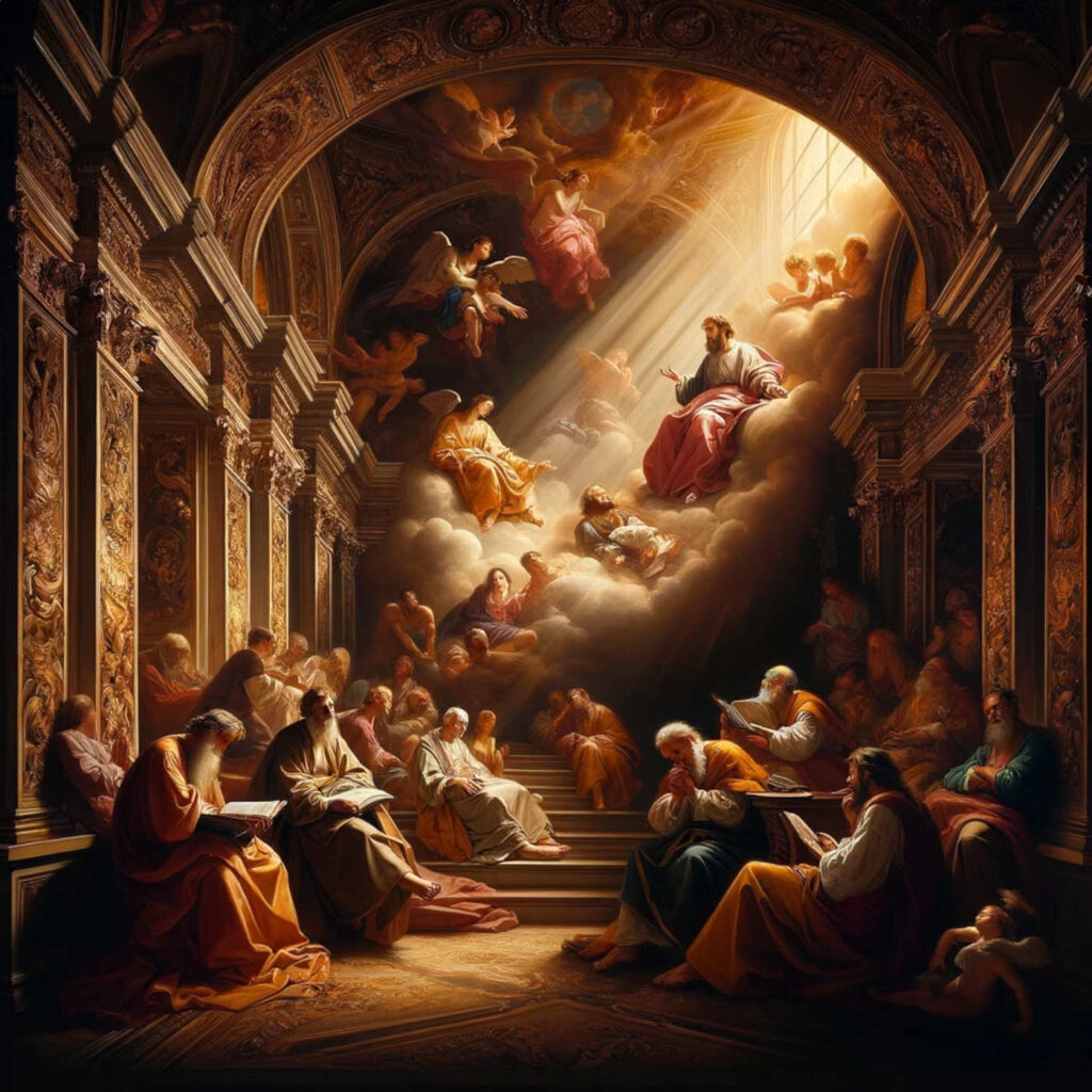 Der Friede Gottes - ein Gemälde im Stil des Barocks, DALL·E, prompted by Michael Voß