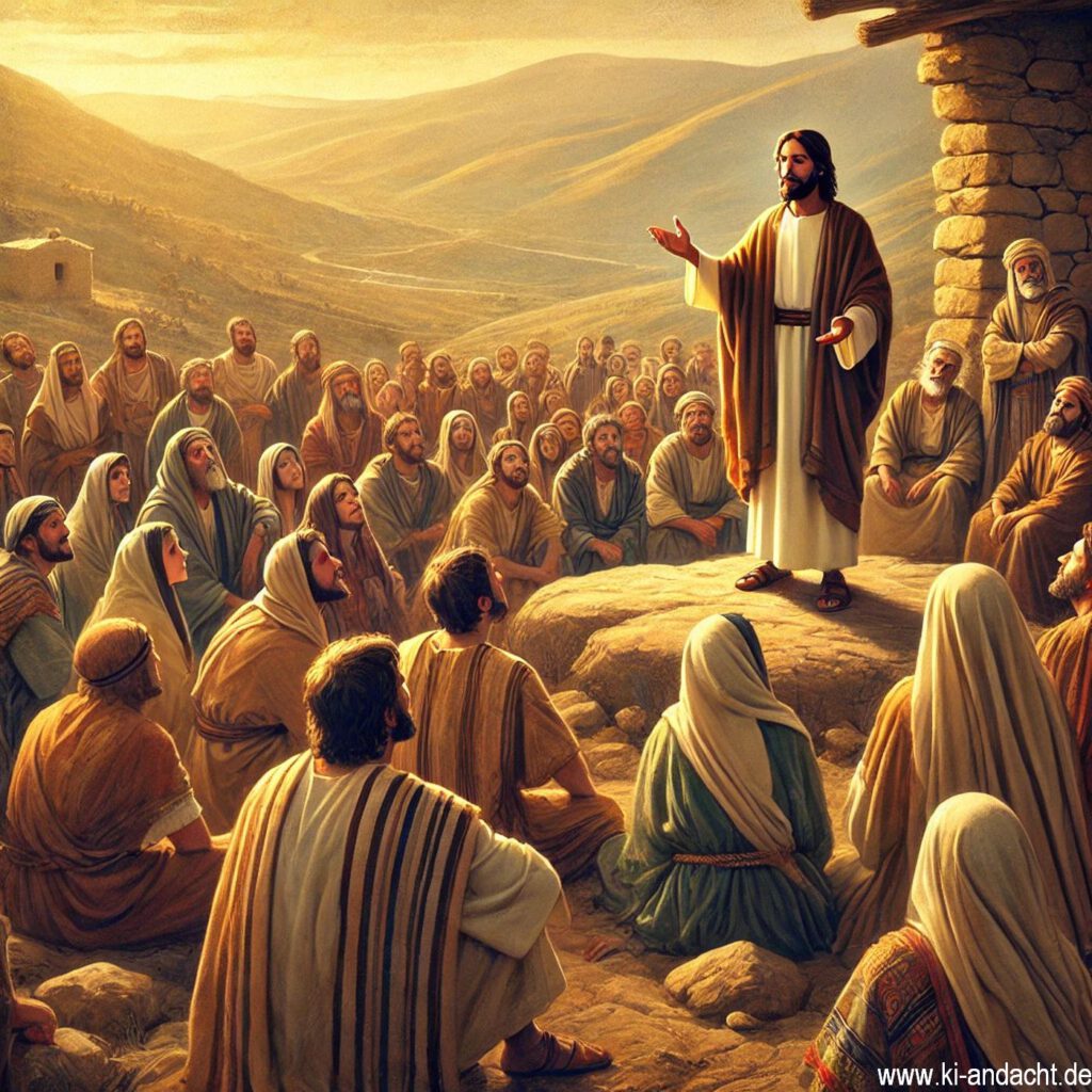 Jesus erzählt über unsere Beziehung zu Gott, DALL·E, prompted by ChatGPT 4o