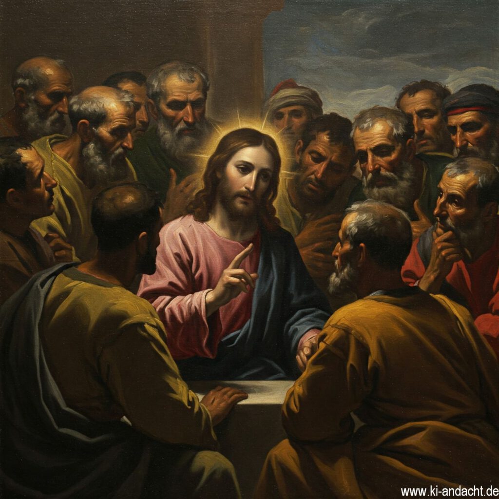 Jesus spricht mit Jüngern, Imagen 3, prompted by ChatGPT 4o