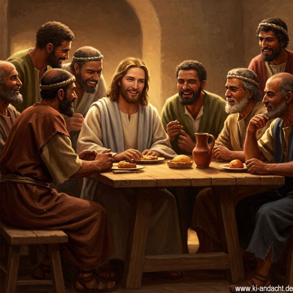 Jesus traf sich auch mit den Aussätzigen der damaligen Gesellschaft, Imagen 3, prompted by ChatGPT 4o
