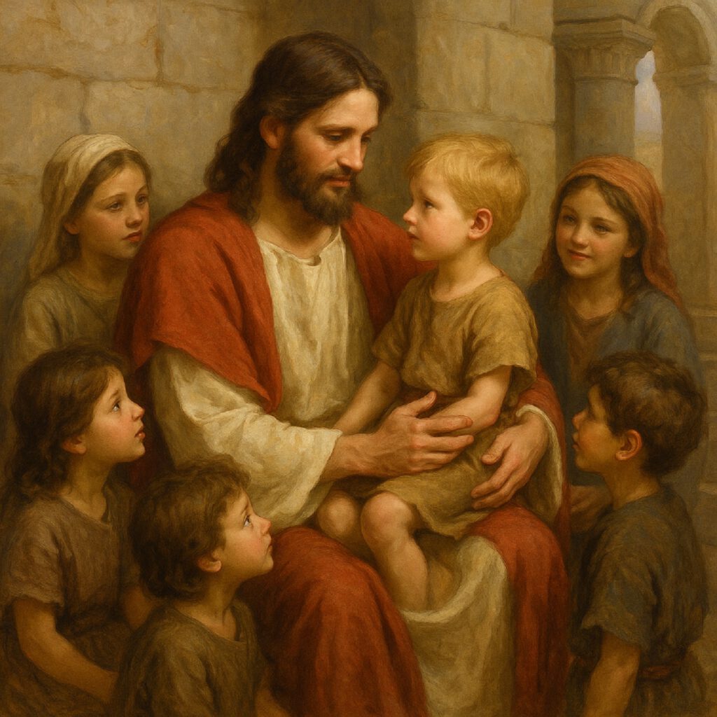 Jesus und die Kinder, Imagen 3, prompted by ChatGPT