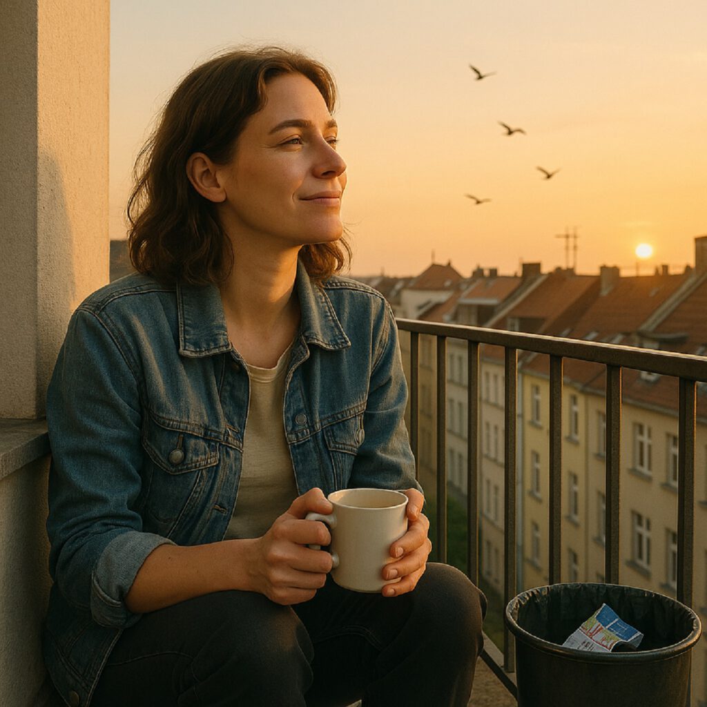 Morgenkaffee ohne Zigarette, Sora, prompted by ChatGPT