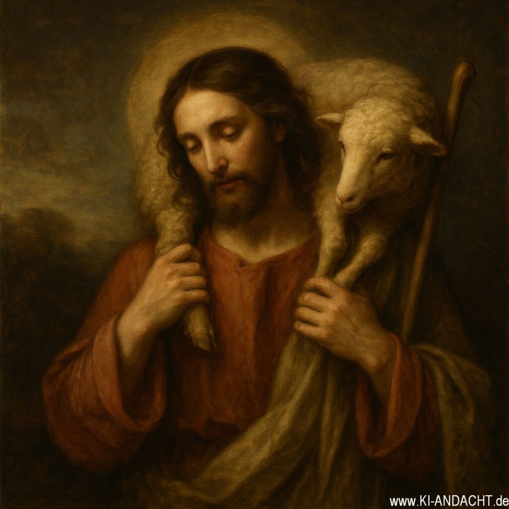Jesus der Hirte, Sora, prompted by ChatGPT