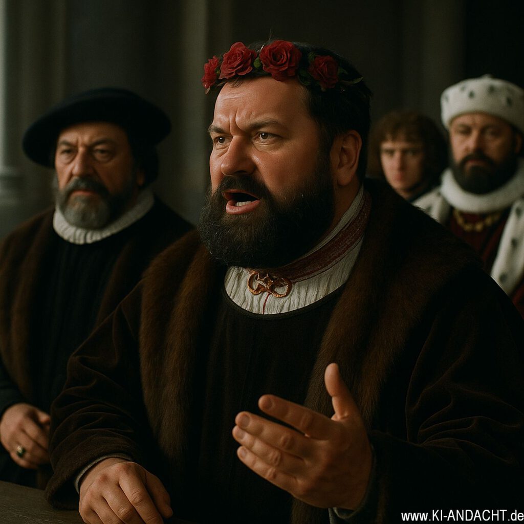 Johann beim Reichstag zu Speyer, Sora, prompted by Michael Voß