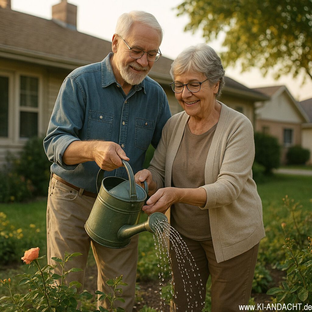 Gartenpflege im Vorort, Sora, prompted by ChatGPT