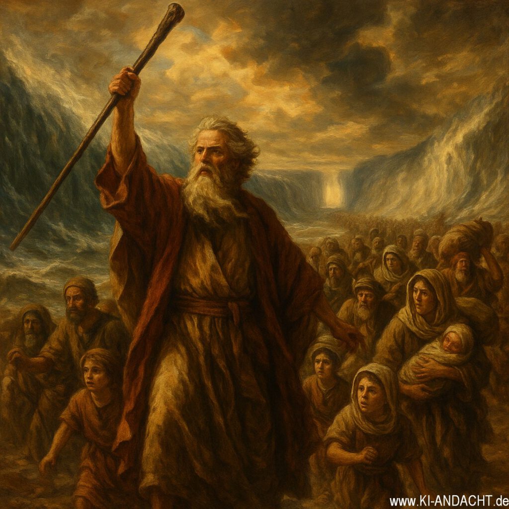 Moses teilt das Meer, Sora, prompted by Michael Voß