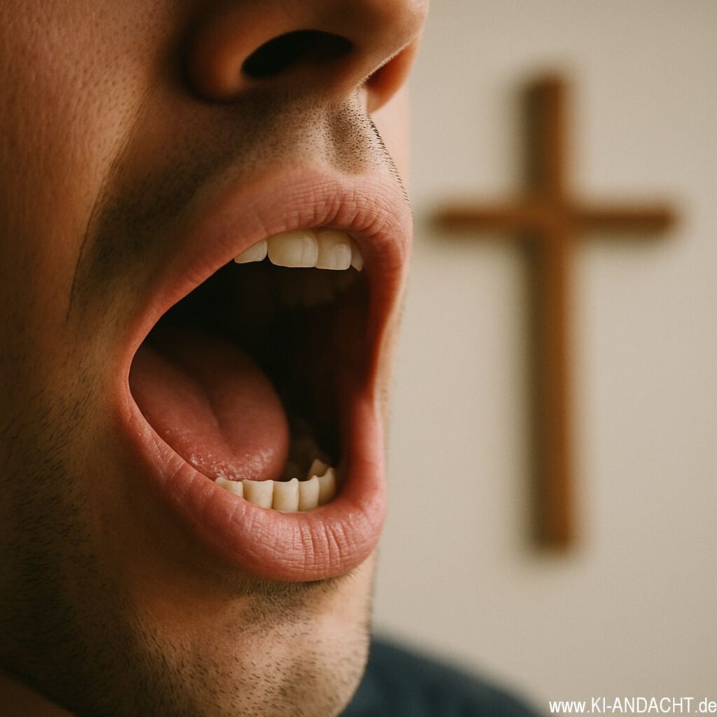 Wenn dein Herz und dein Mund zusammenkommen, wird daraus Kraft, Sora, prompted by ChatGPT