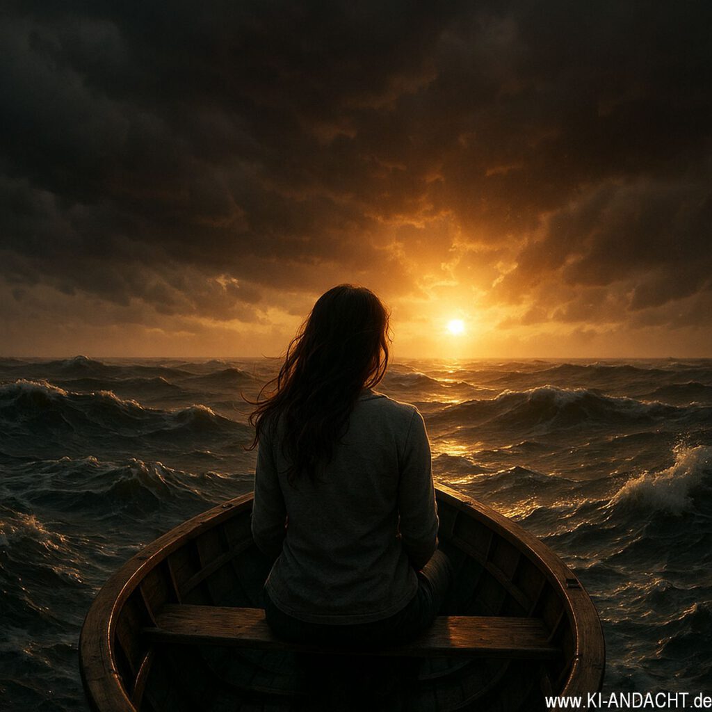 Hoffnung auf stürmischer See, Sora, prompted by ChatGPT