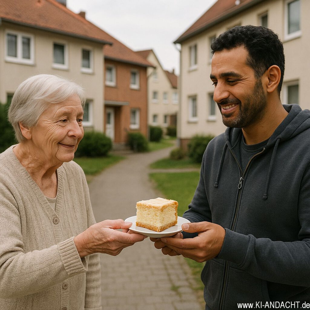 Gute Nachbarschaft, Sora, prompted by ChatGPT
