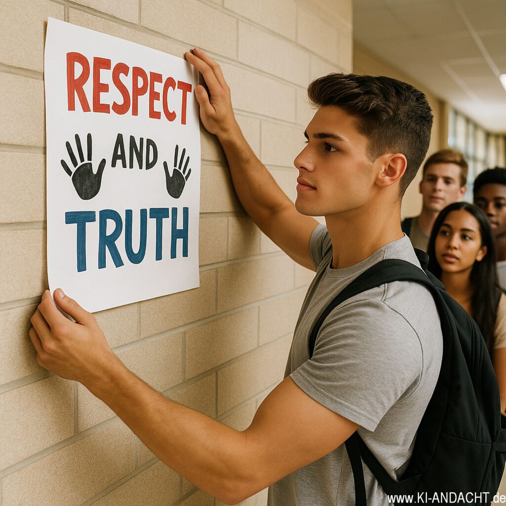 Schüler für Respekt, Sora, prompted by ChatGPT