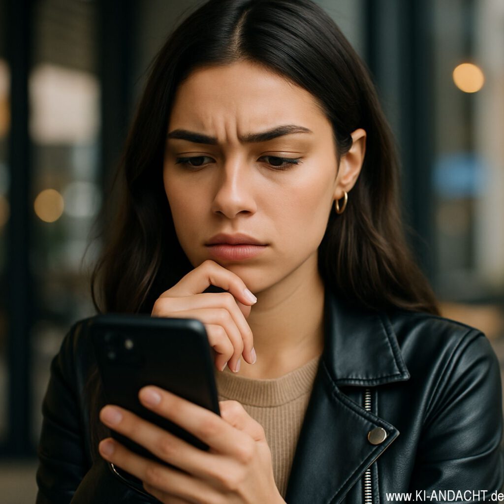 Entscheidung vor und mit WhatsApp, Sora, prompted by ChatGPT