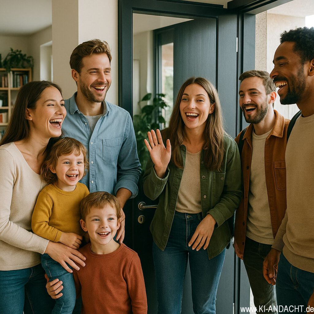 Überraschungsbesuch, Sora, prompted by ChatGPT