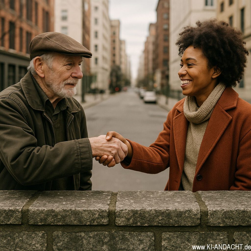 Generationen überwinden Mauern, Sora, prompted by ChatGPT