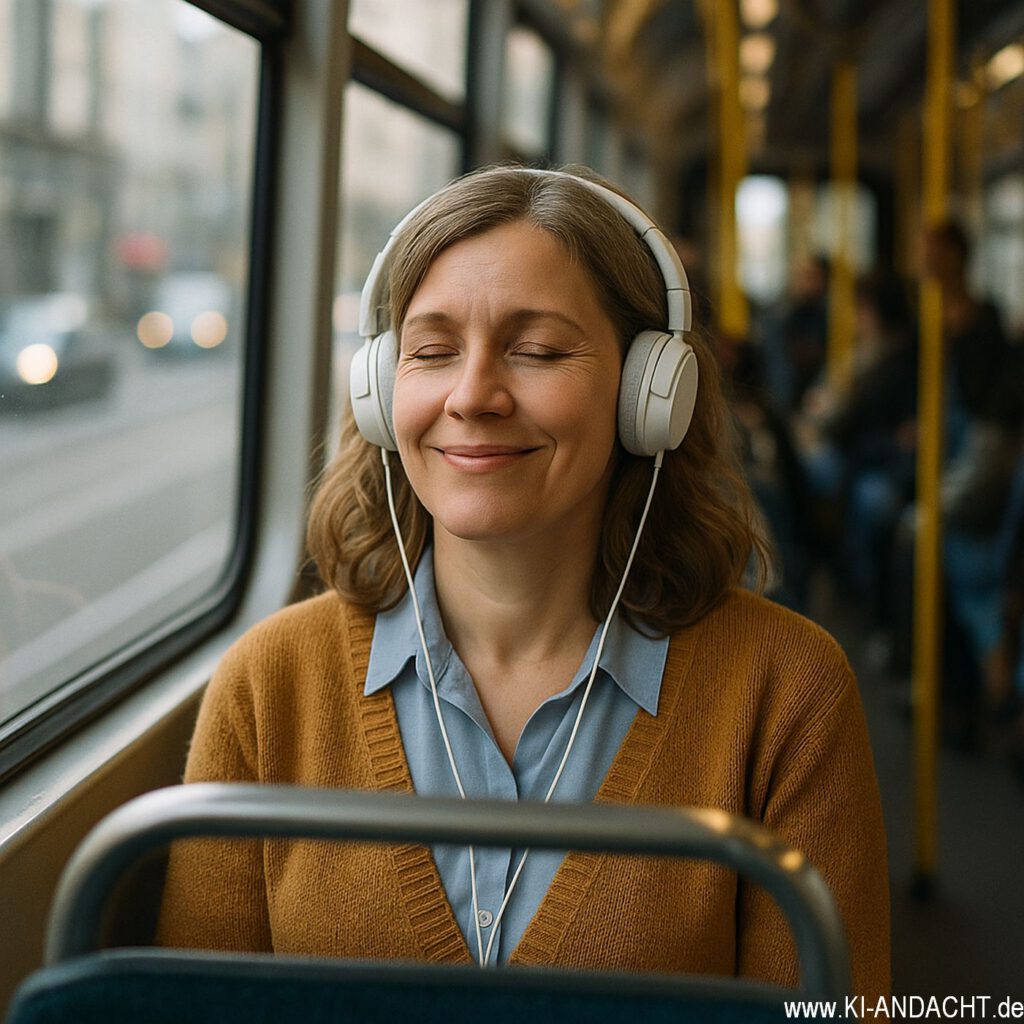 Nachrichten in der Straßenbahn, Sora, prompted by ChatGPT