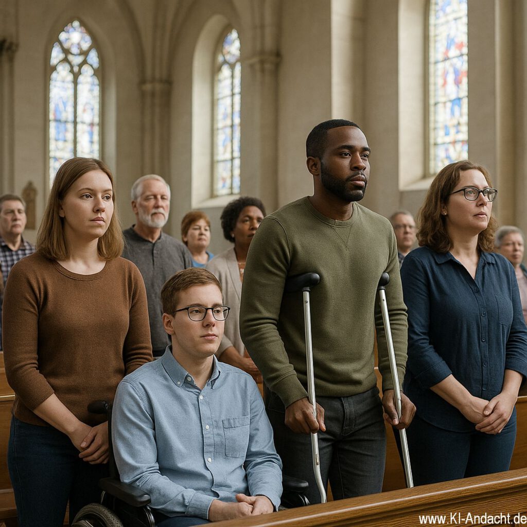 Inklusiver Gottesdienst, Sora, prompted by ChatGPT