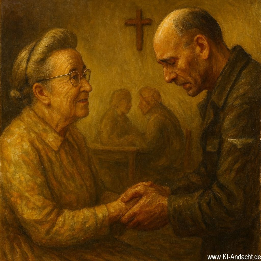 Corrie ten Boom und der Täter, Sora, prompted by ChatGPT