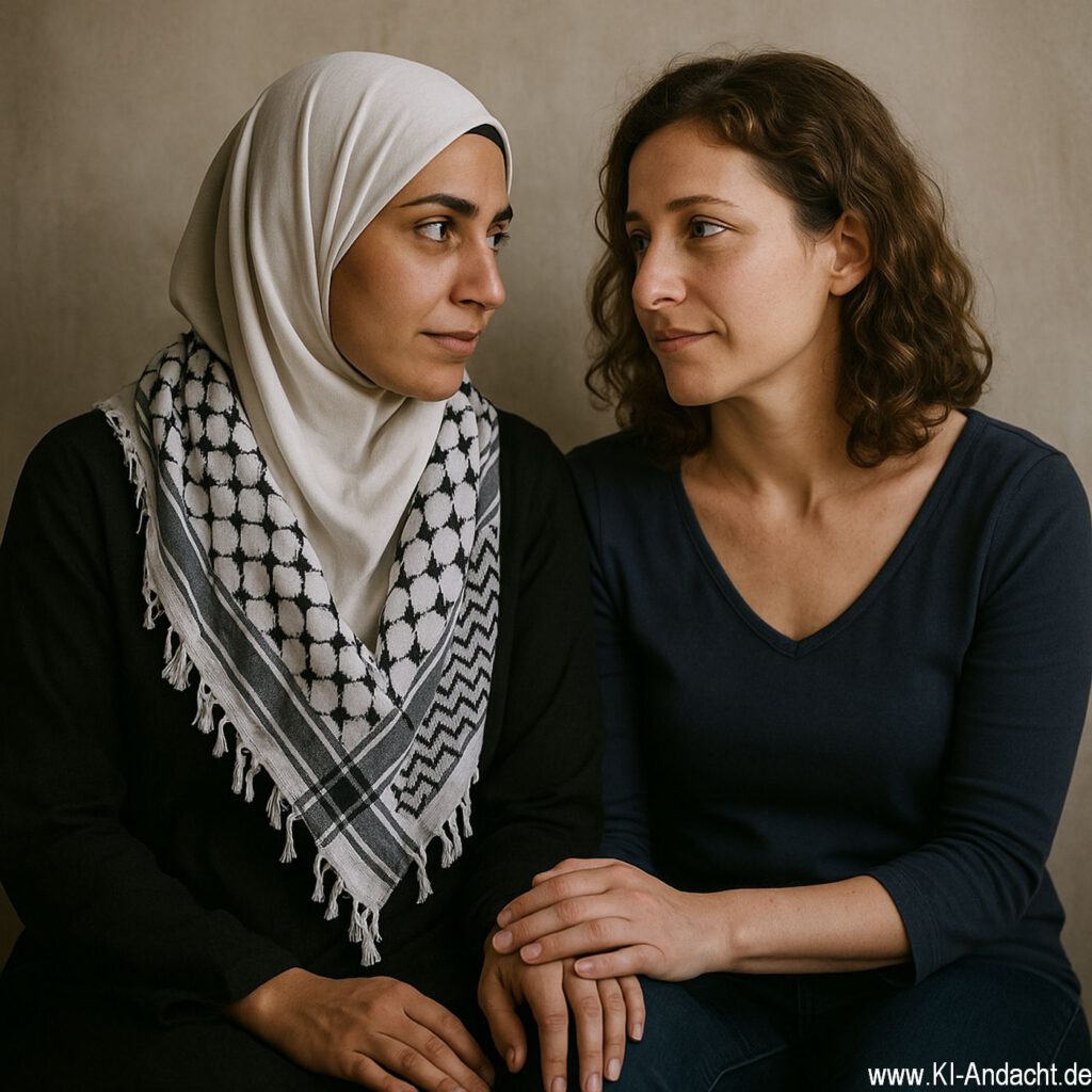 Zwei Frauen, eine Hoffnung, Sora, prompted by ChatGPT