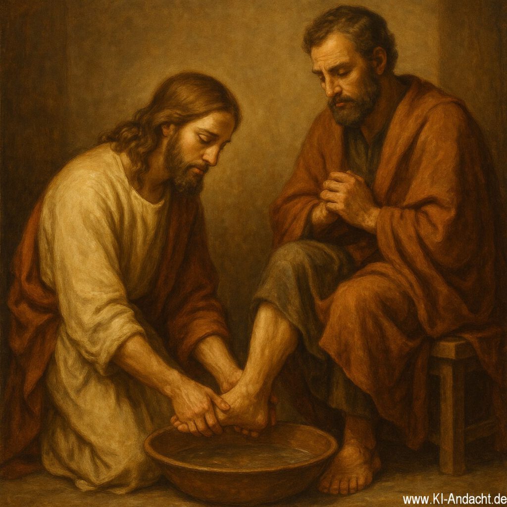 Fußwaschung, Sora, prompted by ChatGPT