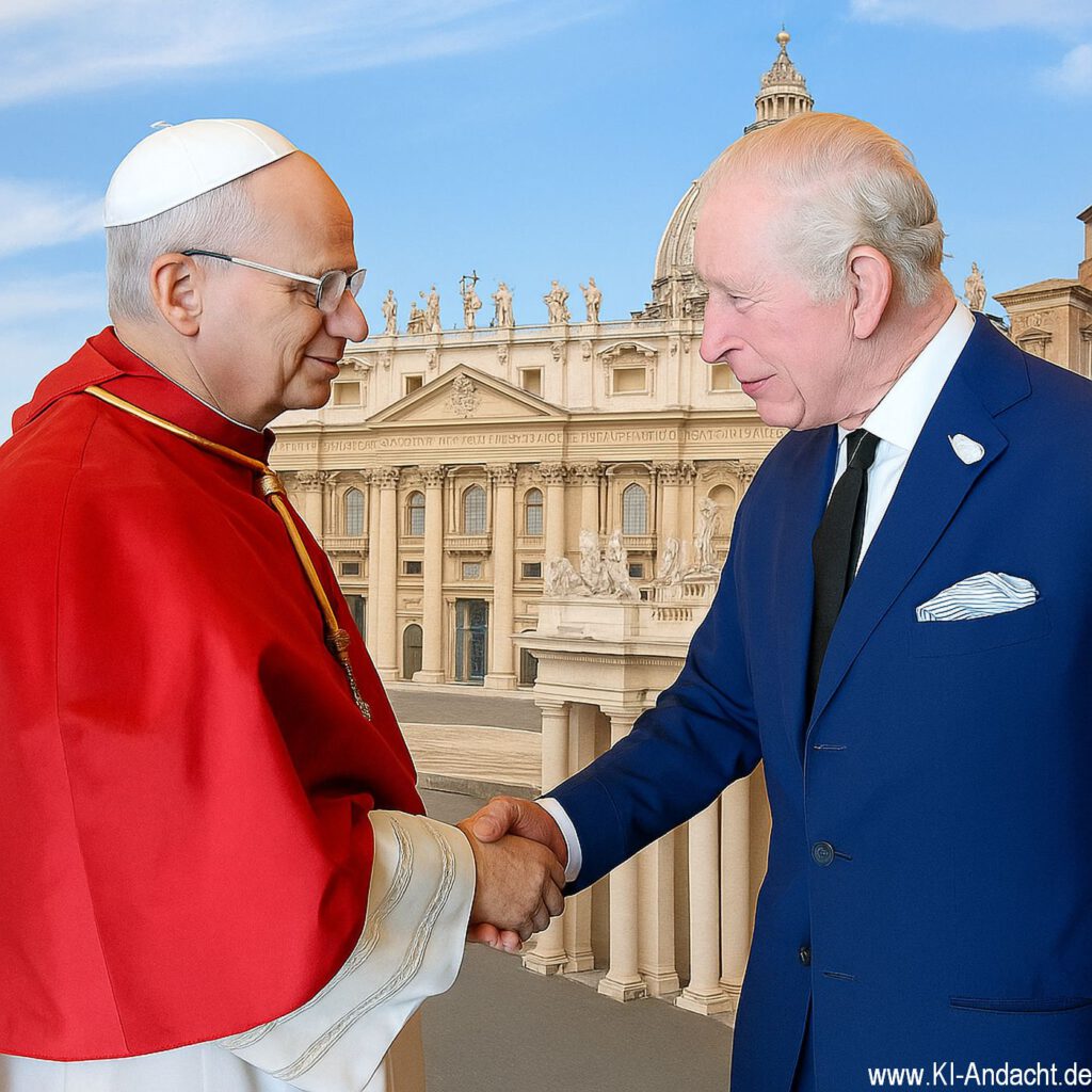 Leo XIV. und Charles III., Sora, prompted by ChatGPT