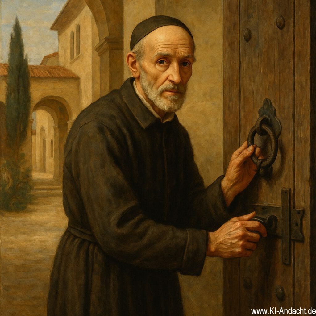 Alphonsus Rodriguez als Pförtner, Sora, prompted by ChatGPT