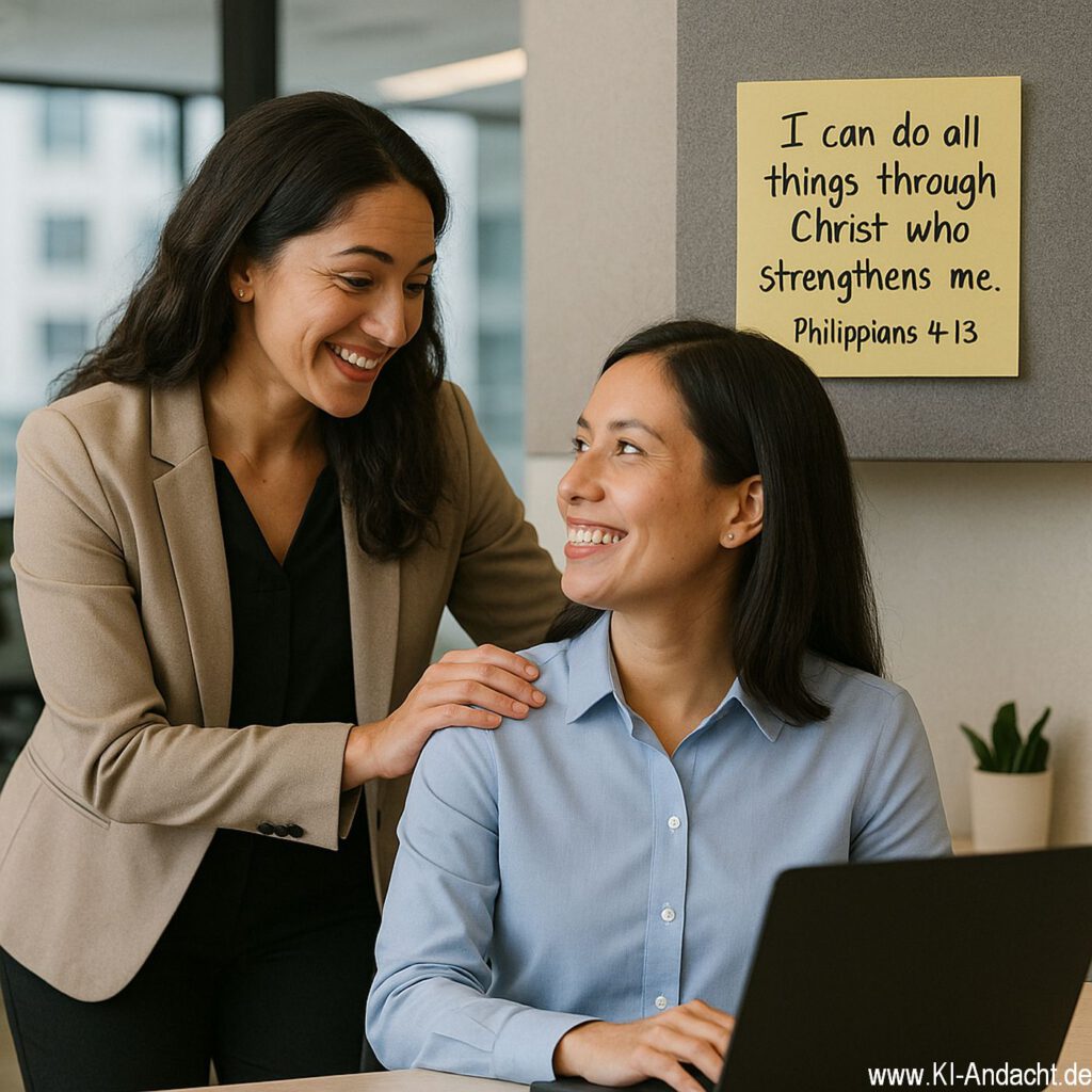 Kollegiale Unterstützung im Büro, Sora, prompted by ChatGPT