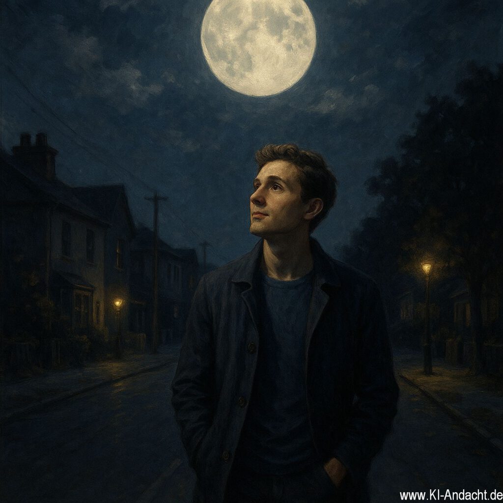 Nachtspaziergang im Mondschein, Sora, prompted by ChatGPT