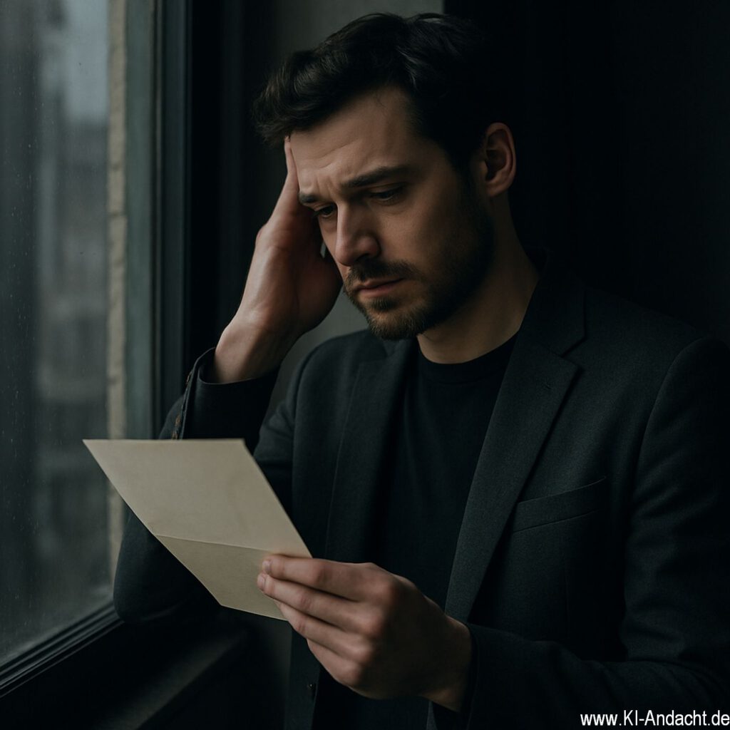 Nachdenklicher Mann am Fenster, Sora, prompted by ChatGPT