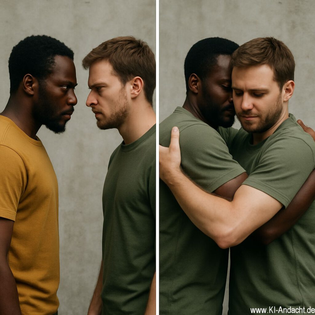 Auf Hass folgt Versöhnung, Sora, prompted by ChatGPT