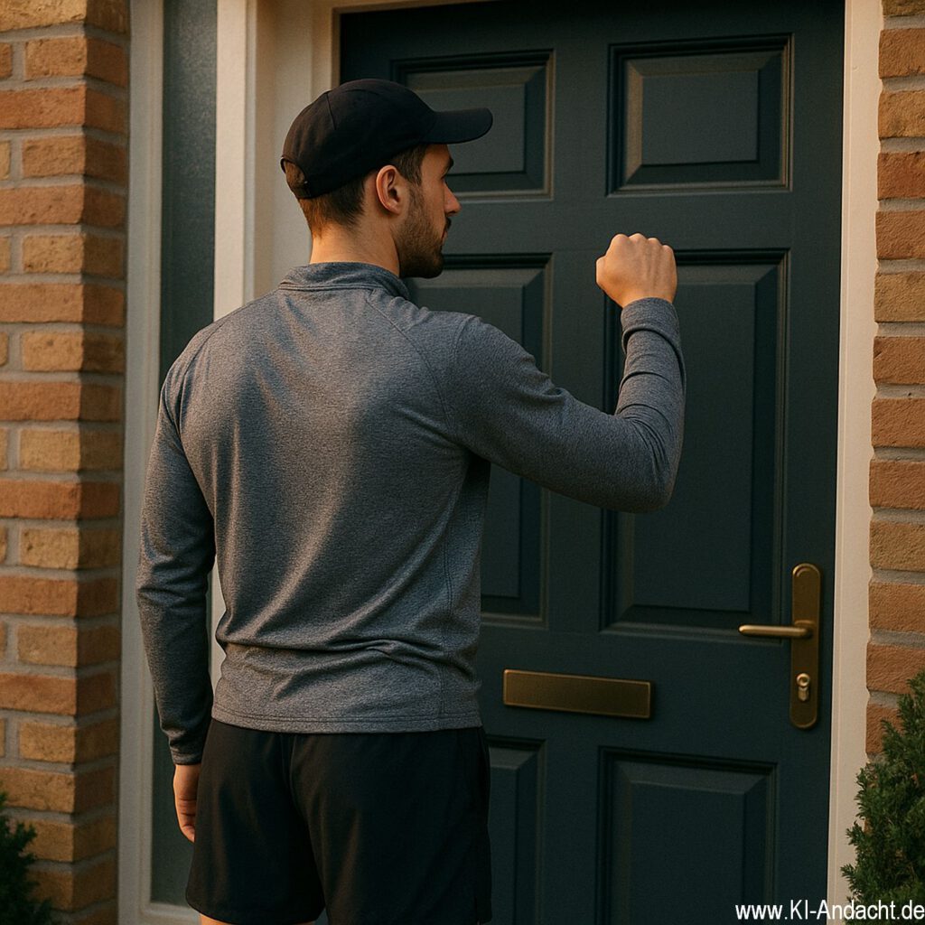 Klopfen und warten, Sora, prompted by ChatGPT