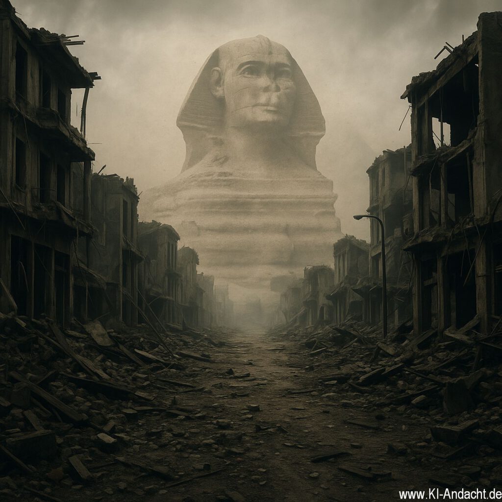 Verwüstete Stadt in Ägypten, Sora, prompted by ChatGPT