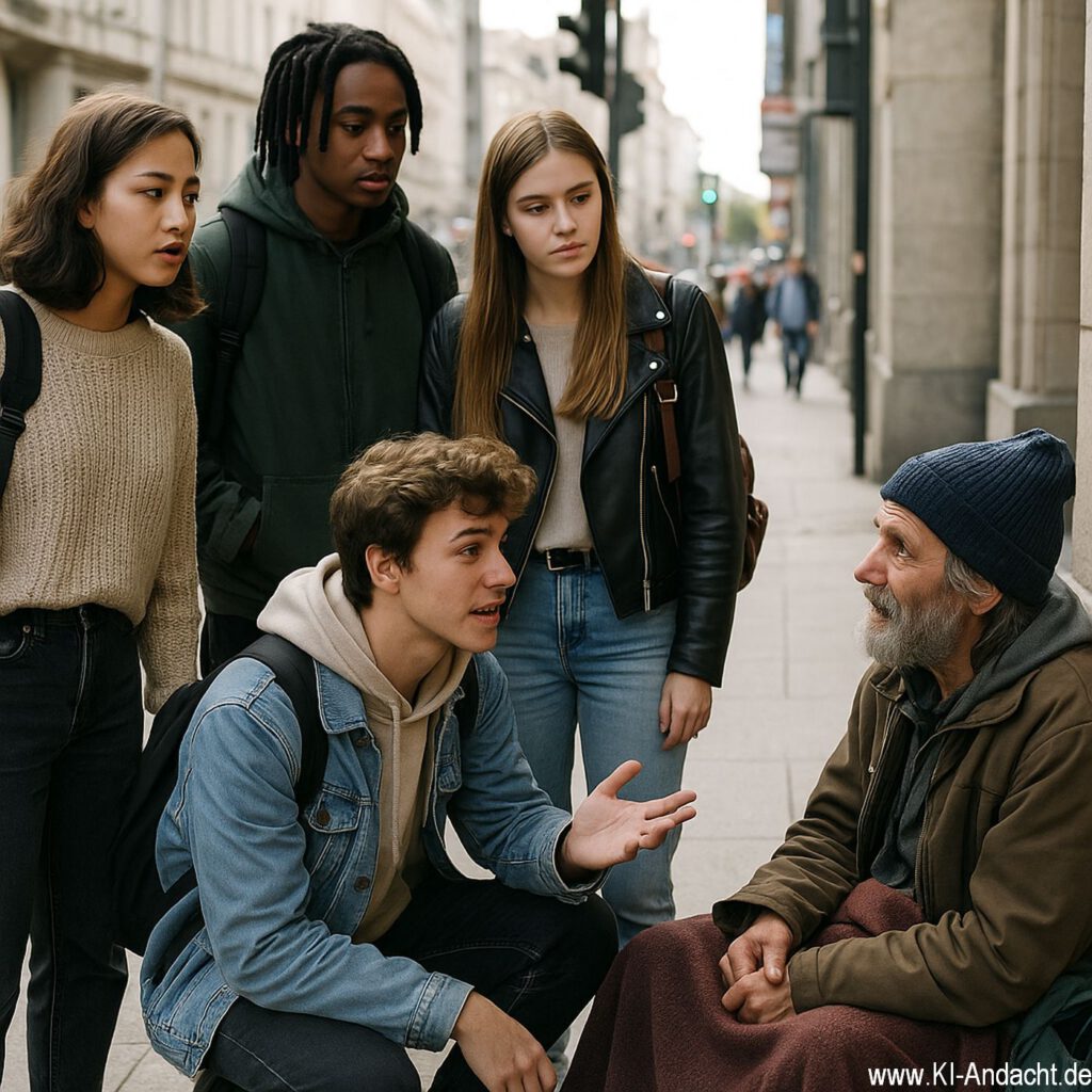 Stadtgespräch an der Ecke, Sora, prompted by ChatGPT