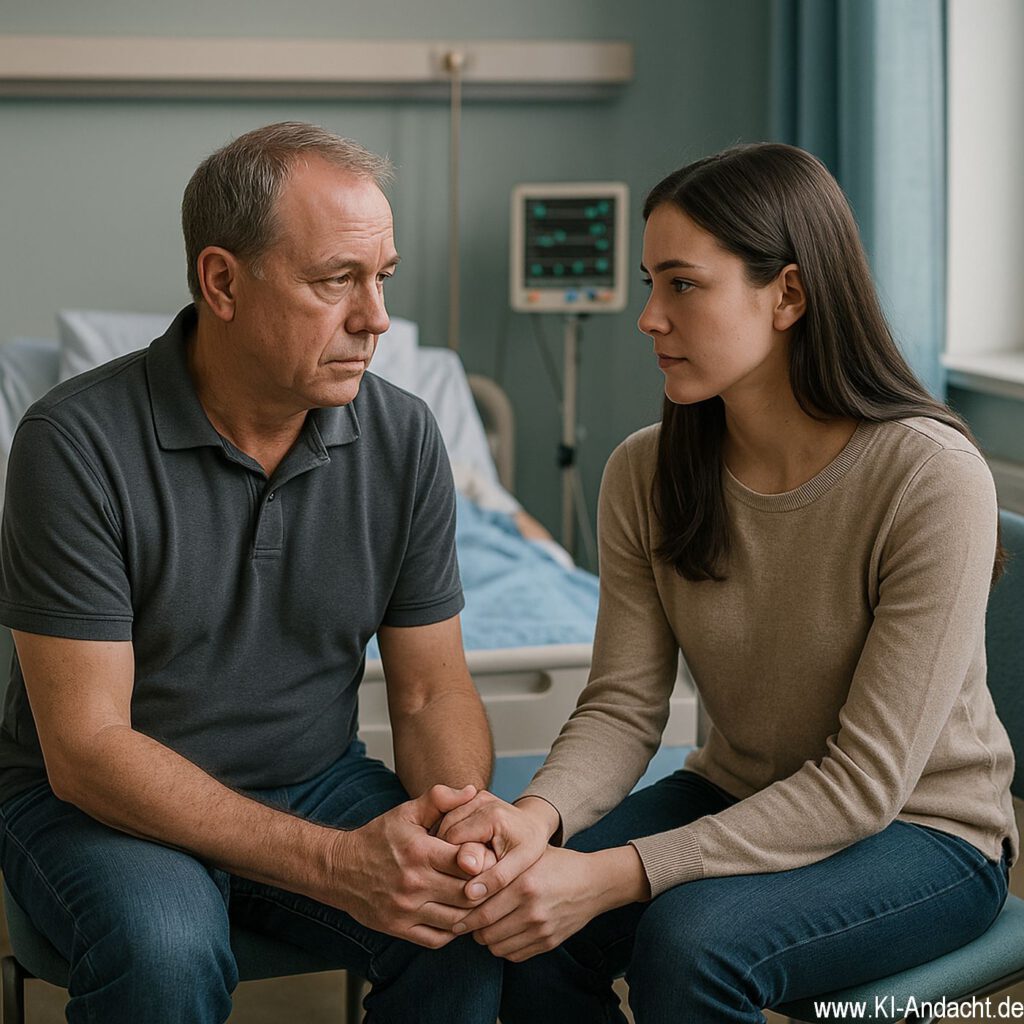 Stille im Krankenzimmer, Sora, prompted by ChatGPT