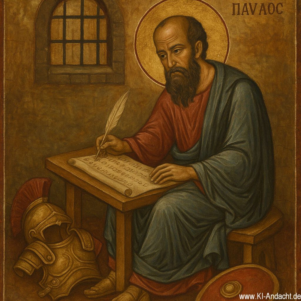 Paulus im Gefängnis, Sora, prompted by ChatGPT