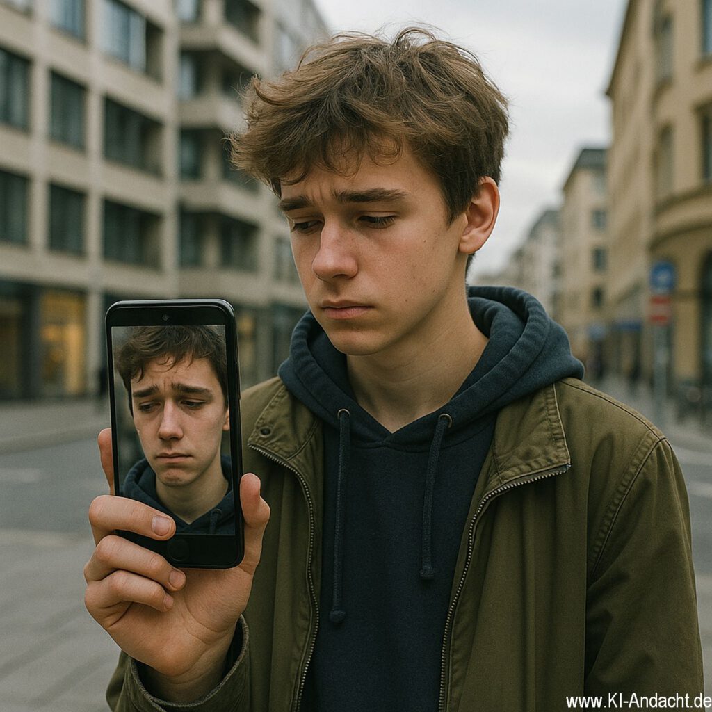 Jugendlicher mit echtem Gesicht, Sora, prompted by ChatGPT