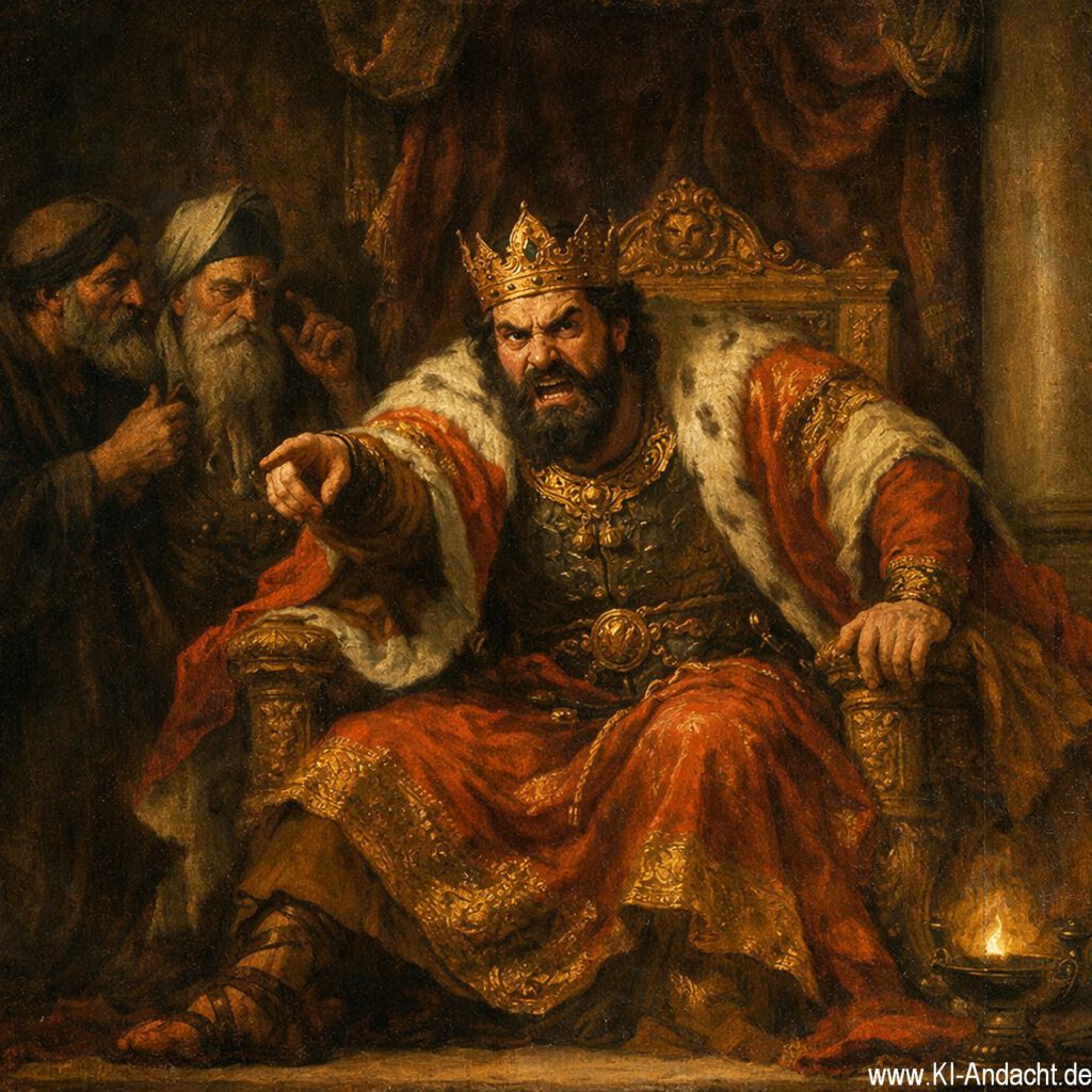 Herodes auf dem Thron, Sora, prompted by ChatGPT