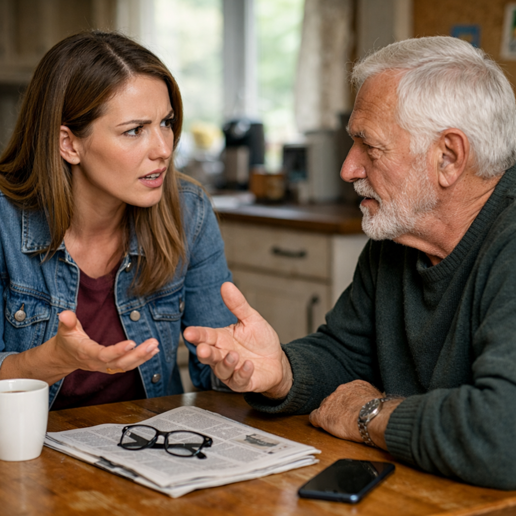 Diskussion am Küchentisch, Sora, prompted by ChatGPT