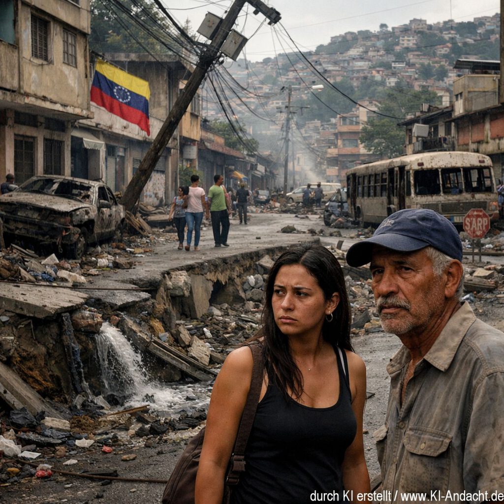 Venezolanischer Straßenzug, Sora, prompted by ChatGPT