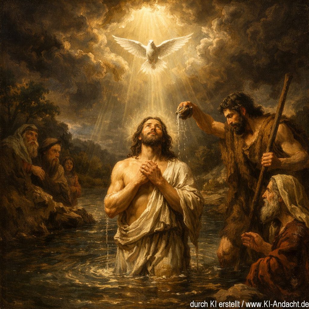 Jesus wurde im Jordan getauft, Sora, prompted by ChatGPT