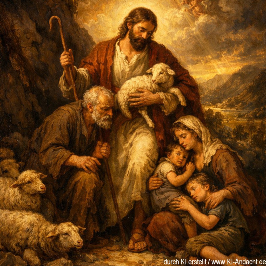 Ein Hirte schützt und erhebt die Schwachen, Sora, prompted by ChatGPT