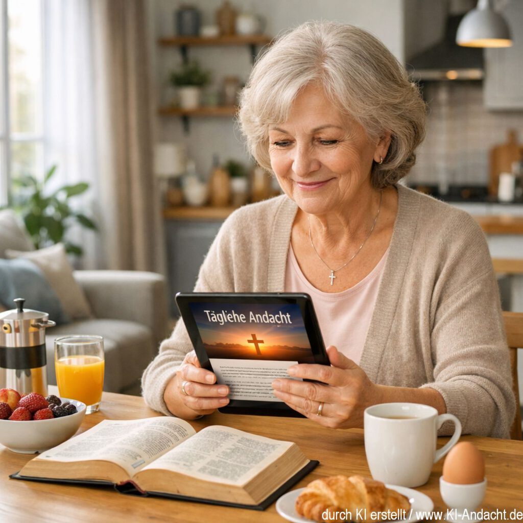 Tägliche Andacht direkt ins Zuhause, Sora, prompted by ChatGPT