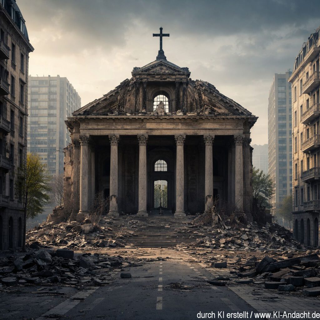 Wenn es gut geht, entfernen wir uns von Gott. Wenn es uns schlecht geht, suchen wir ihn, Sora, prompted by ChatGPT