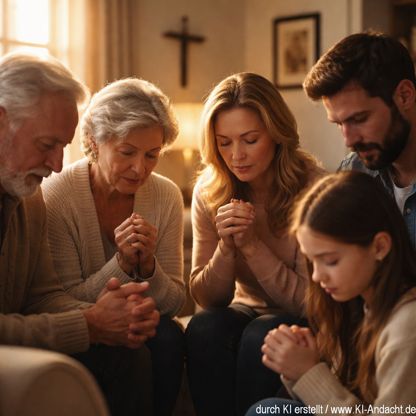 Generationsübergreifendes Gebet, Sora, prompted by ChatGPT