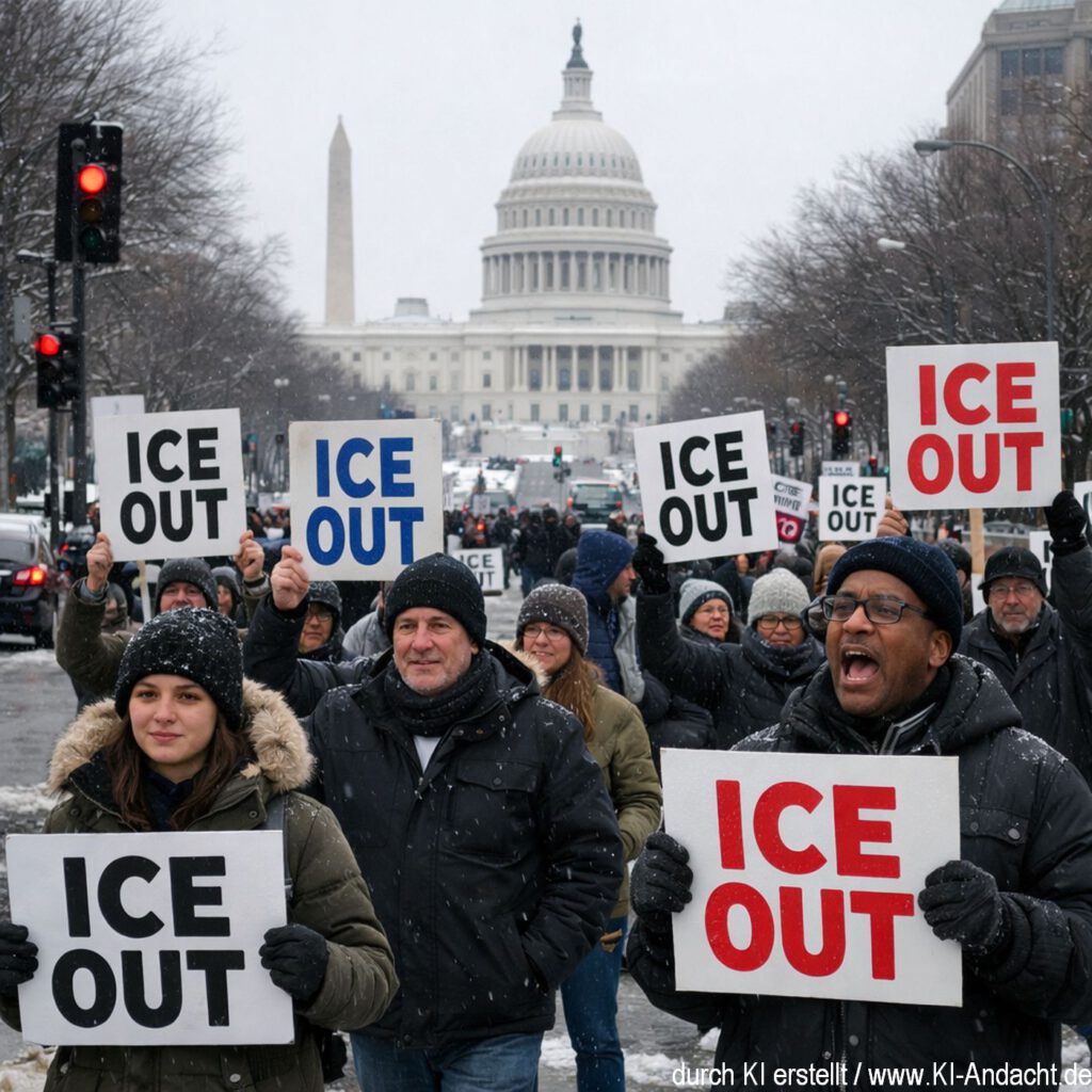 Proteste gegen die ICE-Kräfte, Sora, prompted by ChatGPT