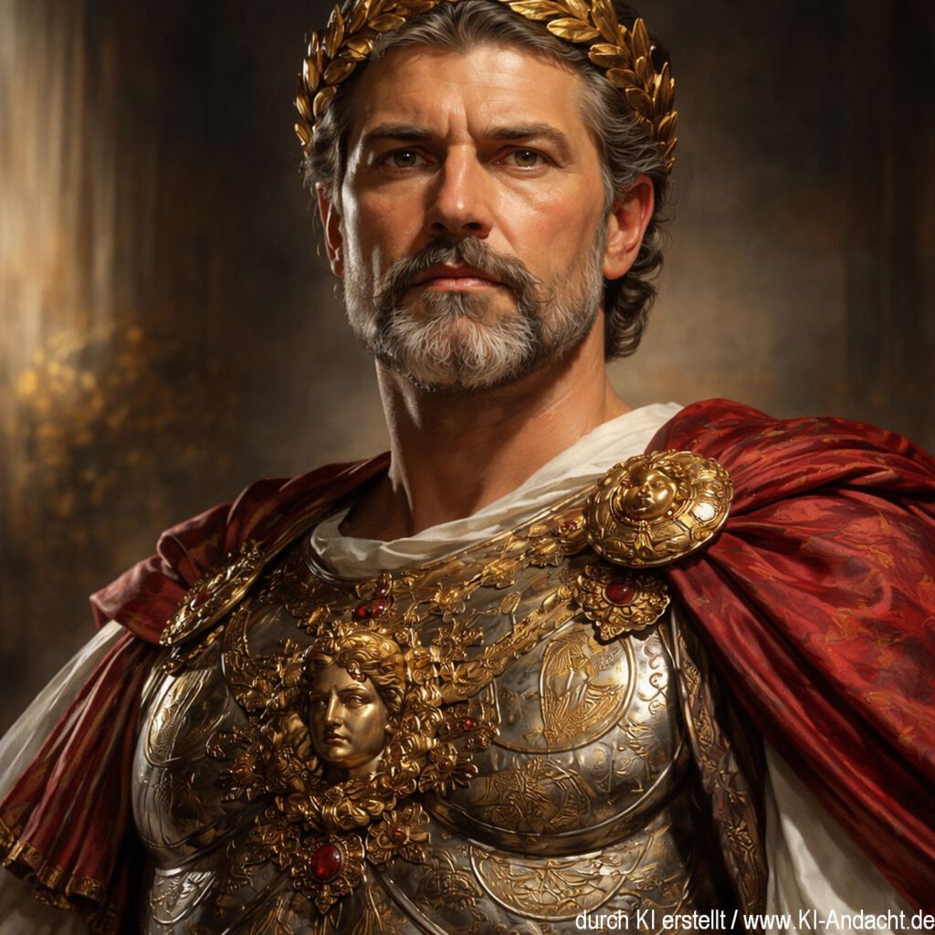 Viele Herrscher sahen sich Gott gleich, Sora, prompted by ChatGPT